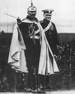 Chuchill con il Kaiser Guglielmo II nel 1906 a Breslau