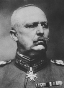 Erich Ludendorff, comandante dell'85esima brigata di fanteria