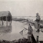 Campagna inondata presso il fiume Yser